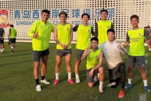 记者：西海岸迎来19岁青岛籍朝鲜族海归新星金世明，曾在鲁能受训配图