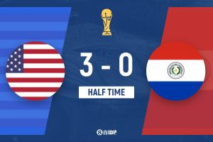 半场-美国暂3-0巴拉圭 巴洛贡首秀双响麦肯尼造乌龙普利西奇助攻配图