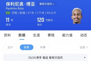 苗原：河南看上葡超前锋保利尼奥·博亚，姆布拉的位置配图