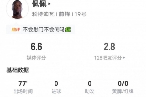 多次浪费机会！尼古拉·佩佩本场2射0正+11丢失球权 5对抗1成功配图