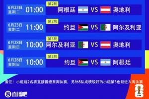梅西下场6天后！6月23日1点阿根廷vs奥地利，梅西有望独享射手王配图
