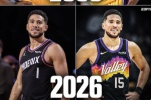 ESPN：2006年科比从8号换成24号🐍 20年后他的门徒布克也换号了配图