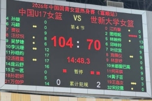 热身赛-中国U17女篮战胜世新大学女篮 完美收尾！配图