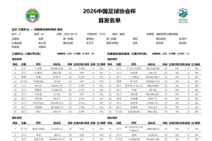 江西庐山vs河南队首发：全华班对决，王上源、钟义浩登场配图