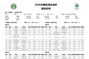 广西恒宸vs山东泰山首发：双外援PK三外援，段刘愚、依木兰登场配图