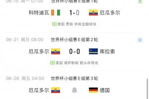 厄瓜多尔一胜难求！南美球队世界杯小组赛目前9场4胜3平2负配图