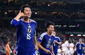 开场4分钟！镰田大地攻入日本队史世界杯比赛最快进球配图