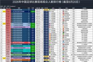 2026中国足球比赛上座排行：东北超大连vs沈阳第2 破业余比赛纪录配图