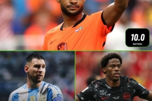 加克波获评whoscored10分比肩梅西、戴维，此前3届世界杯共3人配图